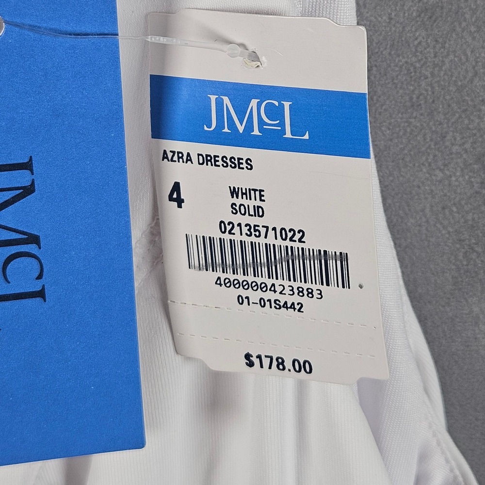 NEW J.McLaughlin Azra Tennis Dress Womens 4 White Sleeveless Pleated Athletic - Picture 5 of 9